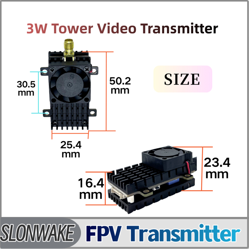 Fpv Drone Receiver - SLONWAKE 5.8G 3000mW Simulatie VTX FPV