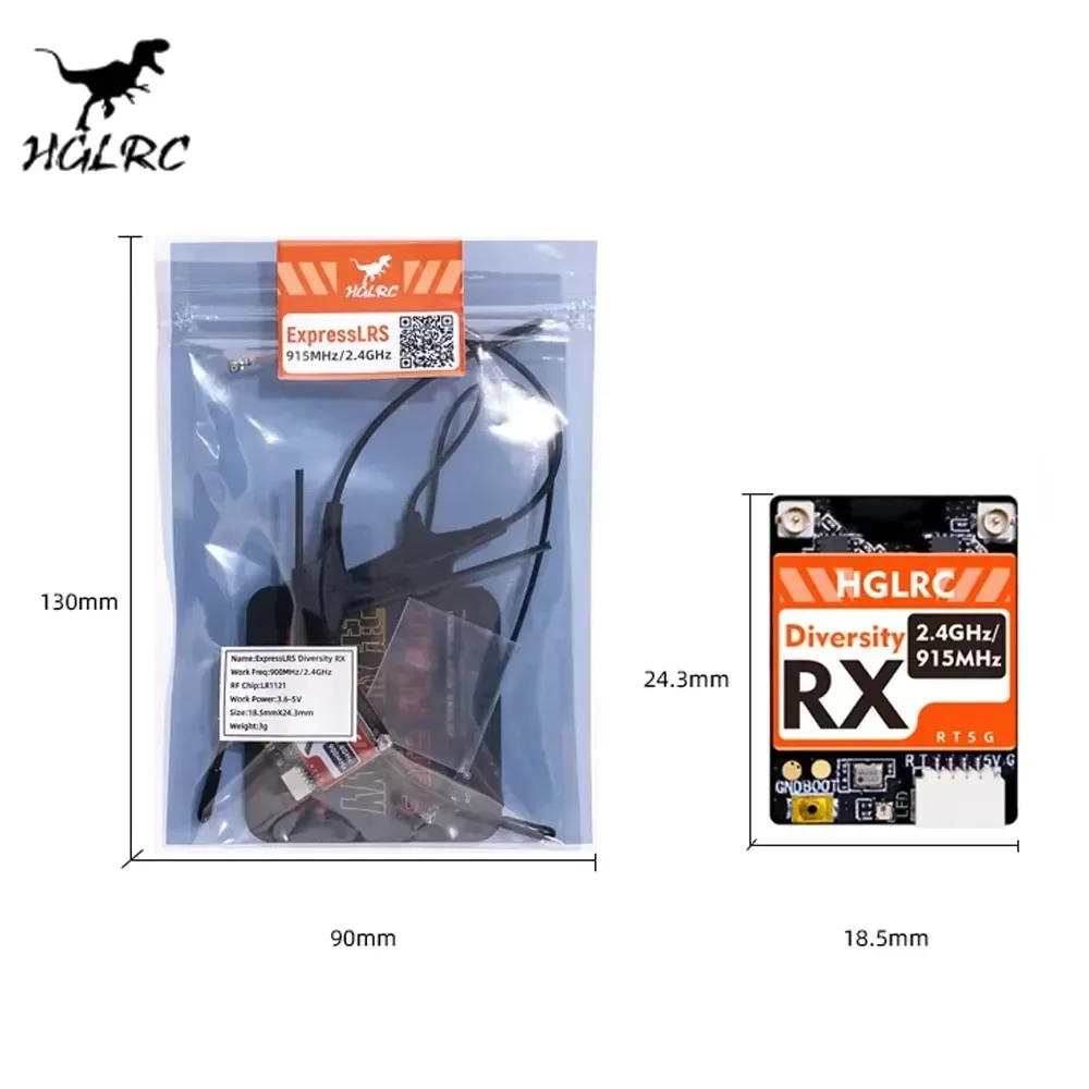 HGLRC Dualband RX ExpressLRS-o - Fpv Drone Antenna recensie en prijs